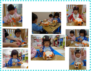 ハロウィン製作（写真コラージュ）