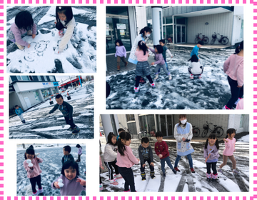 屯田園 初雪 collage